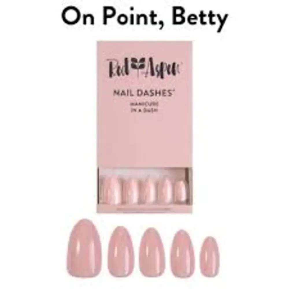 3 sets of Red Aspen Nail Dash: Sparkle and Pink almond french